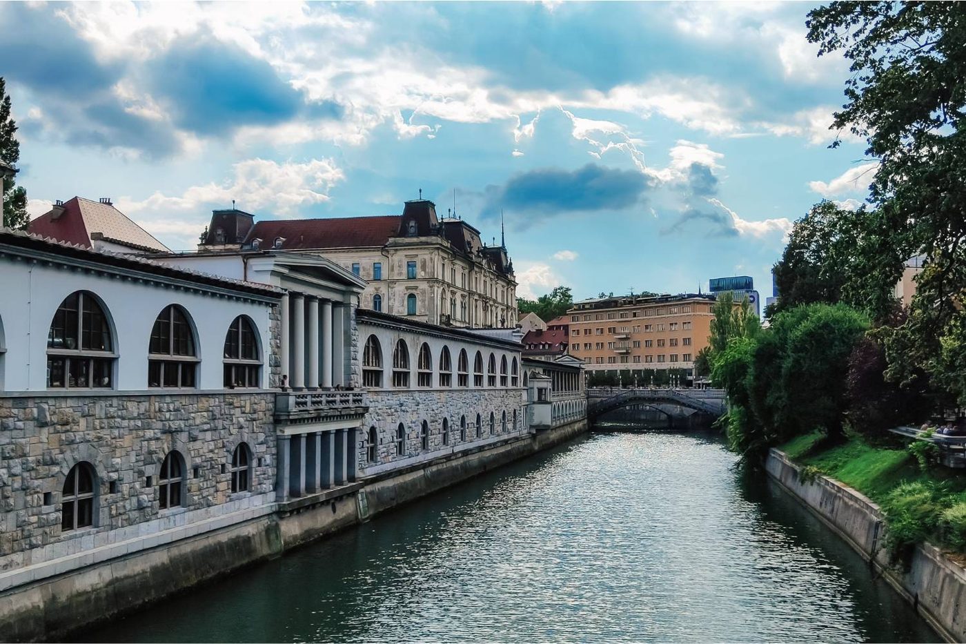 Ljubljana old town and castle